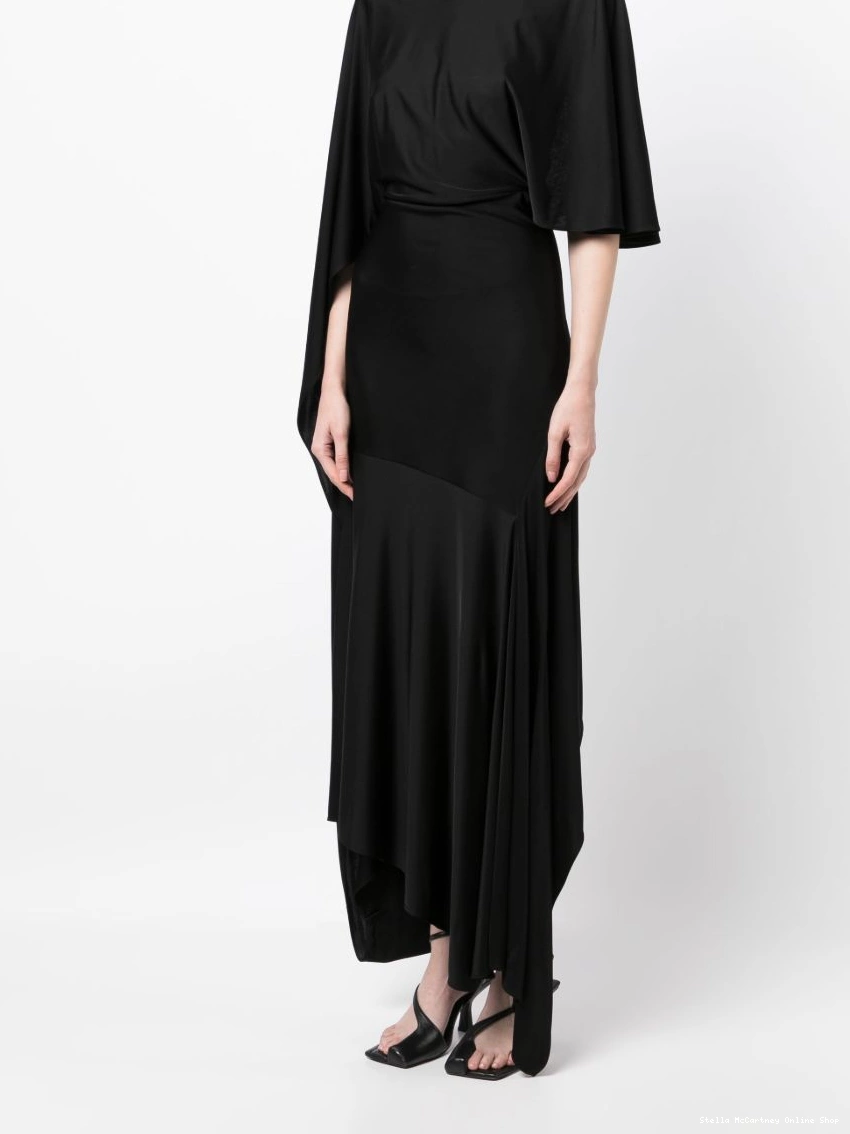 Cheap asymmetric Stella McCartney dress Women cape-sleeve 0325